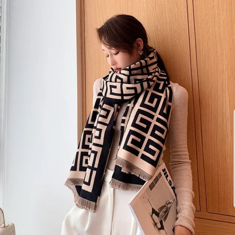 Luxury Designer Inspired GG Scarf/ Winter Shawls